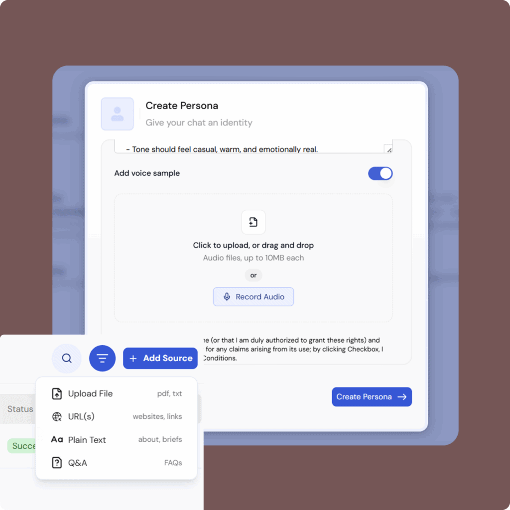 Powered sales automation with persuasive messaging and voice features.