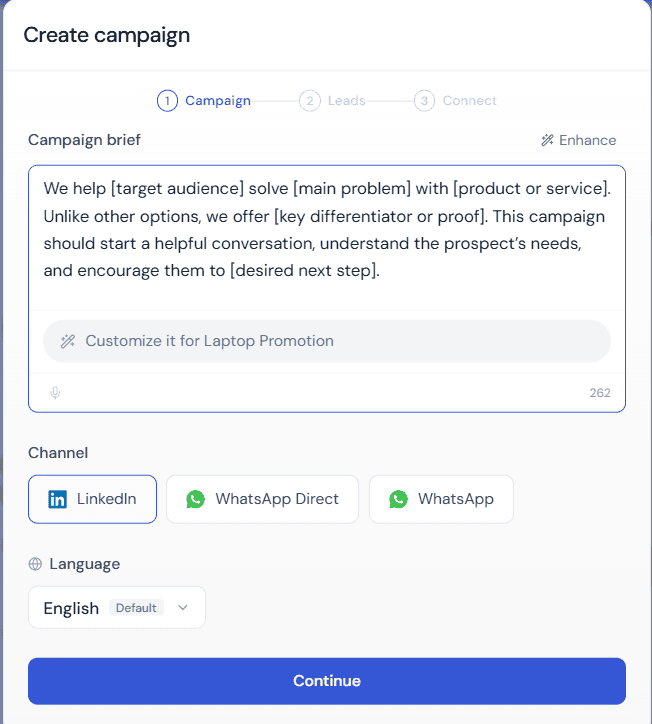create campaign sbl