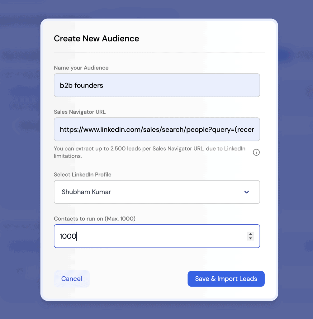 linkedin sales navigator extractor SBL