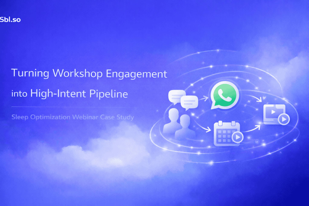 Turning Workshop Engagement into High-Intent Pipeline Sleep Optimization Webinar Case Study