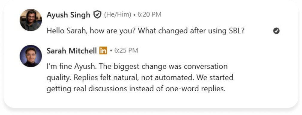 Sales automation platform enhancing conversation quality and engagement.