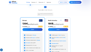Mirror Profiles Pricing