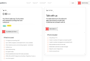 Gojiberry Pricing Page