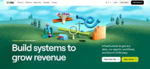 Clay's Landing page