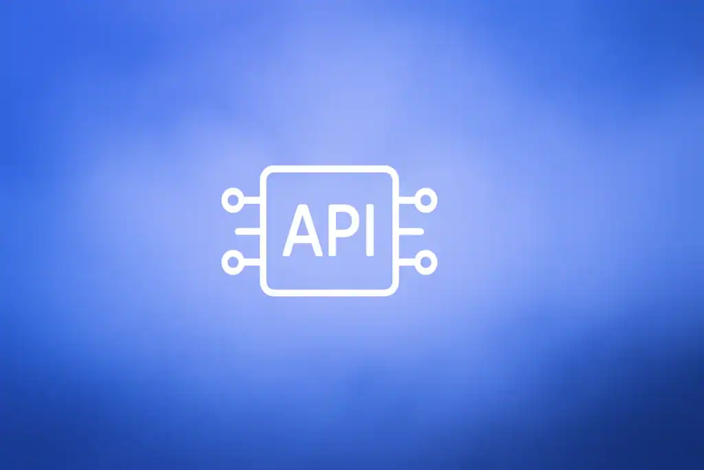 **Style E - Centered Icon Minimal:** "MeetAlfred API - 2560x1440px, large white API icon centered (minimalistic line art style), soft cloudy gradient blending #3657D5 royal blue, light periwinkle, pale azure, and deep navy, dreamy atmospheric aesthetic, 80px padding from all sides, NOT transparent, clean abstract composition --ar 16:9"